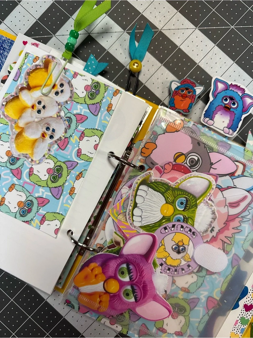 Handmade Furby Mini Trapper Keeper